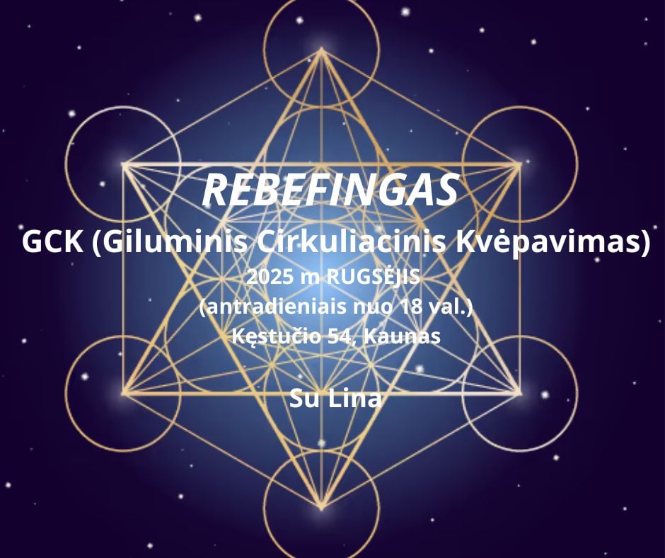 Rebirthing (GCK) klasės laikai