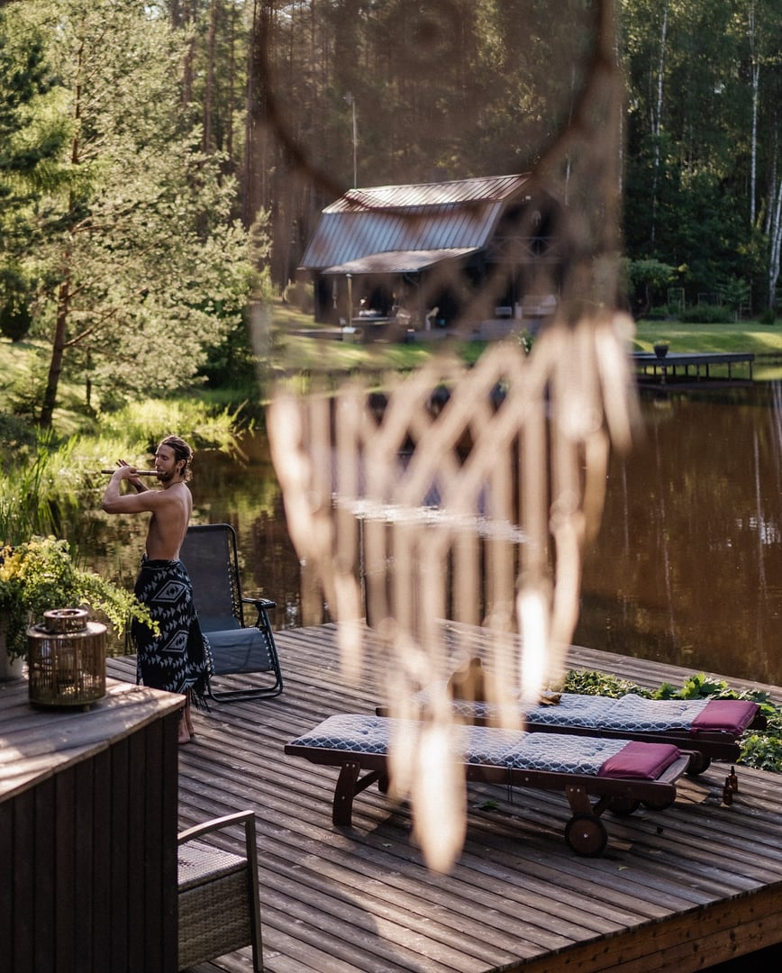 Ritualinė sauna su gongais