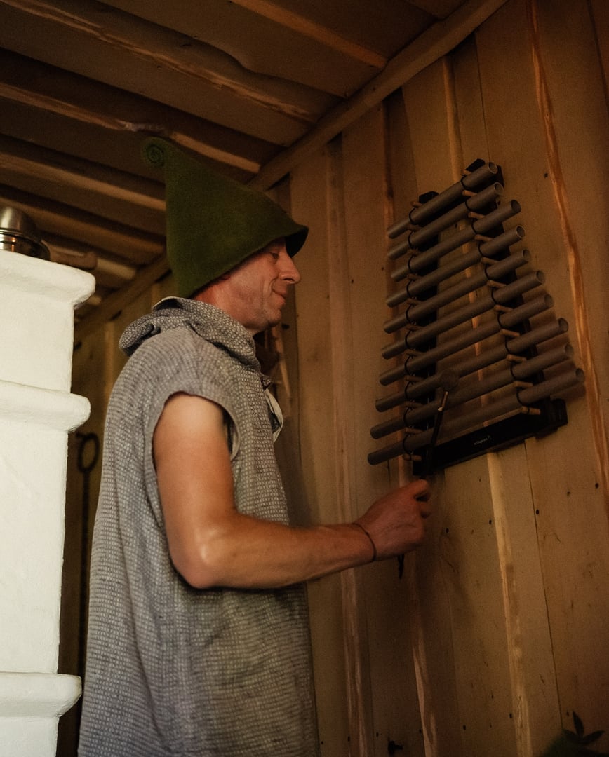 Ritualinė sauna su gongais