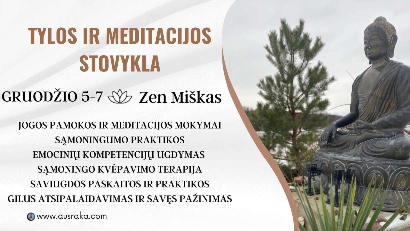 Meditacijos ir tylos stovykla su Aušra