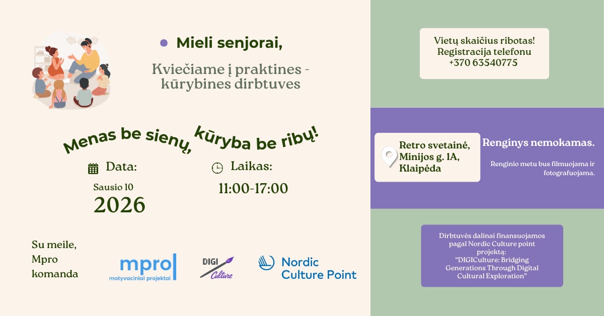 Menas be sienų, kūryba be ribų