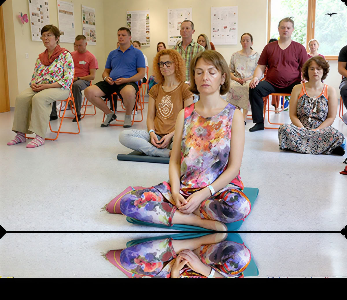 Osho dinaminė meditacija, vedama meditacijos meistro