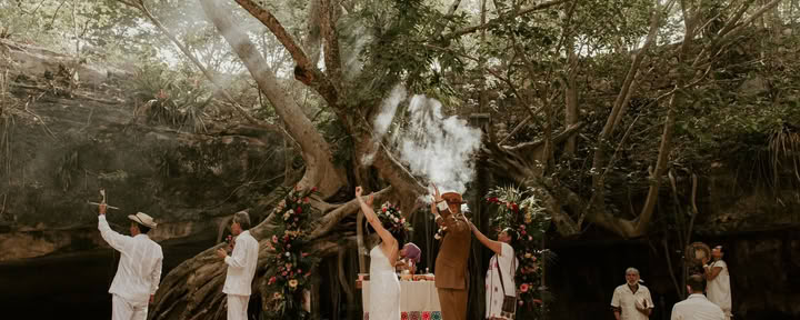 Tradicinė majų santuokos sąjungos ceremonija