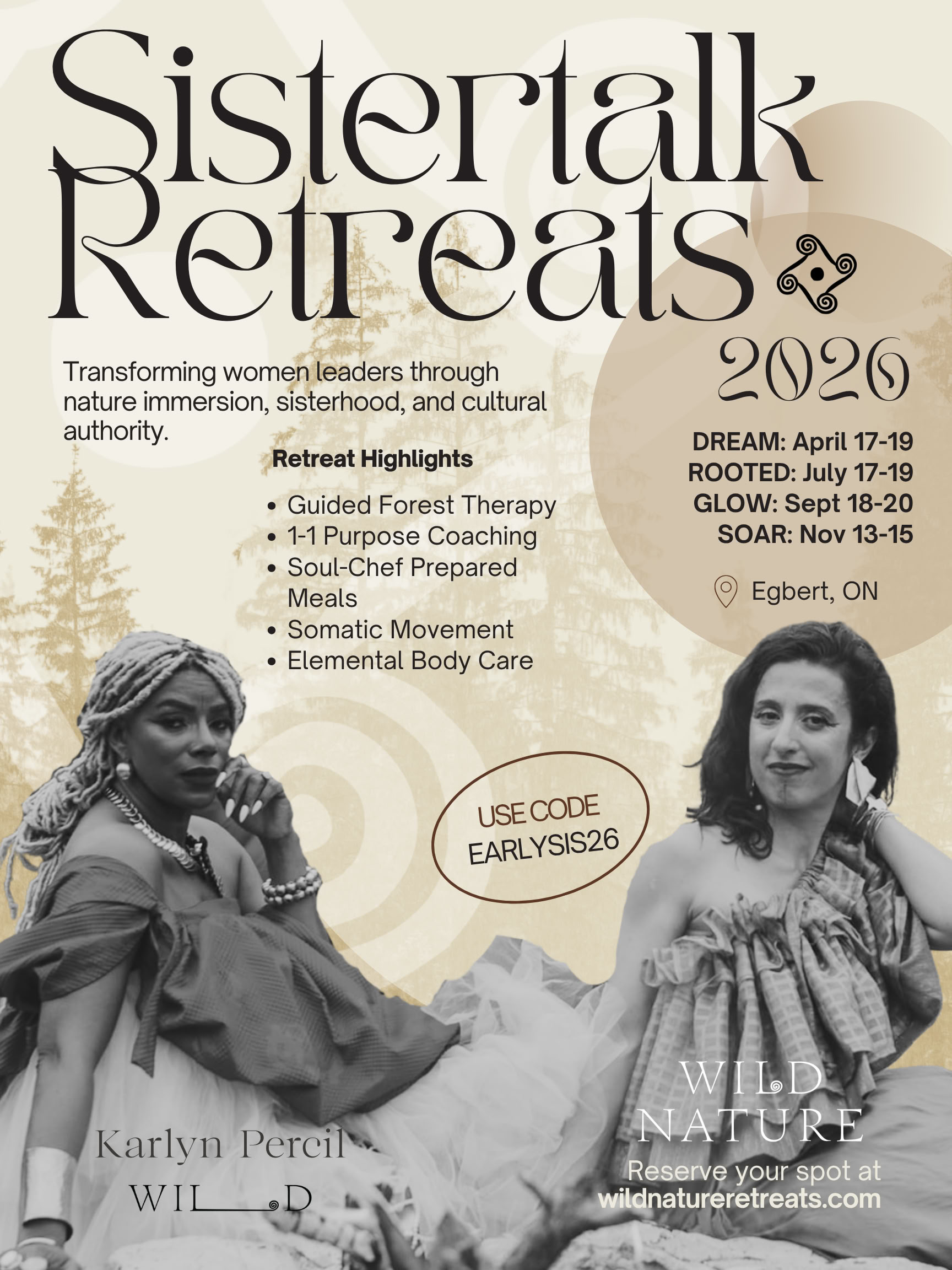 Sistertalk Retreats - VĖLYVOS VASAROS ŠVYTĖJIMAS: Mineralų/Gamtos elemento retritas — Wild Nature Retreats