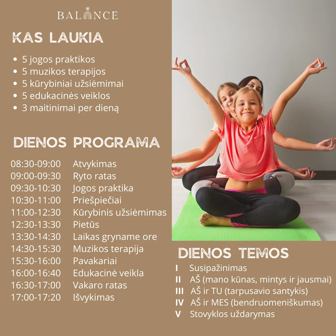 Jogos ir Muzikos Terapijos Dienos Stovykla Vaikams – 07.31 - 08.04 (Kotryna ir Laura)