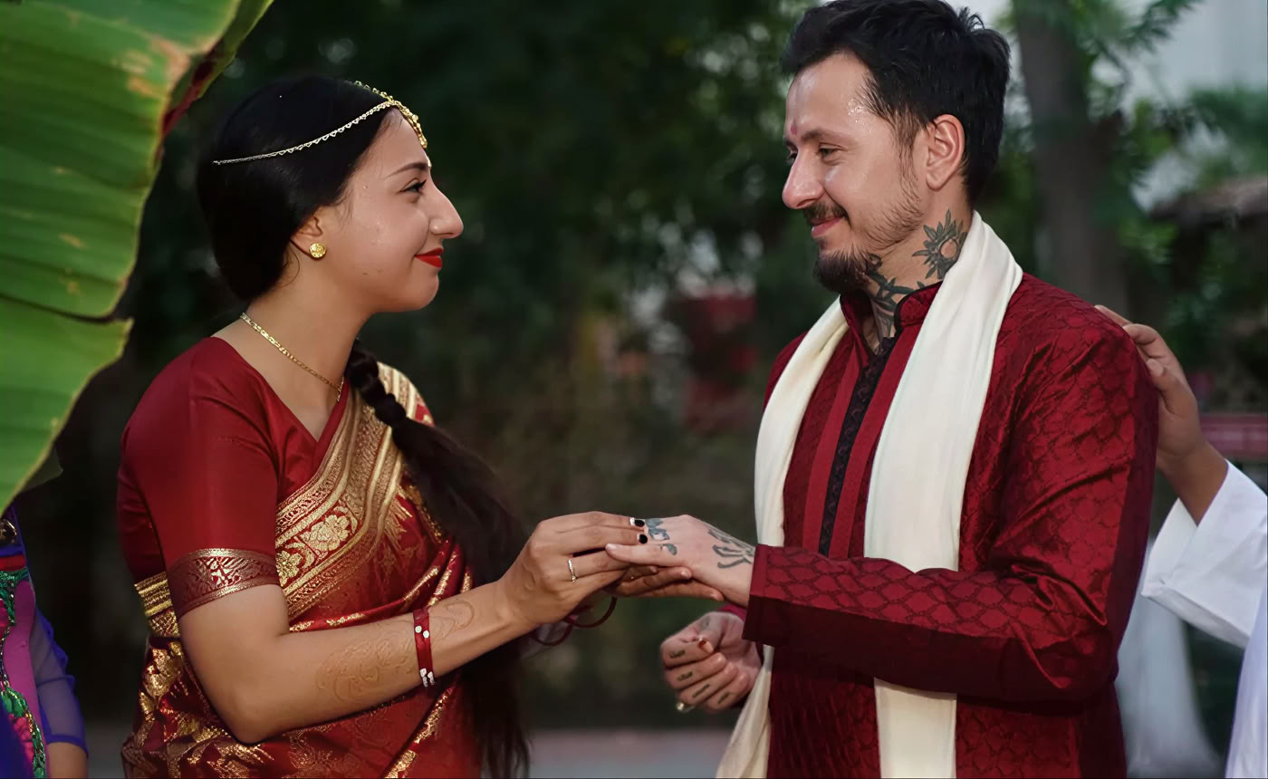Vedinių hindu vestuvių ceremonijos organizatorius Rišikeše