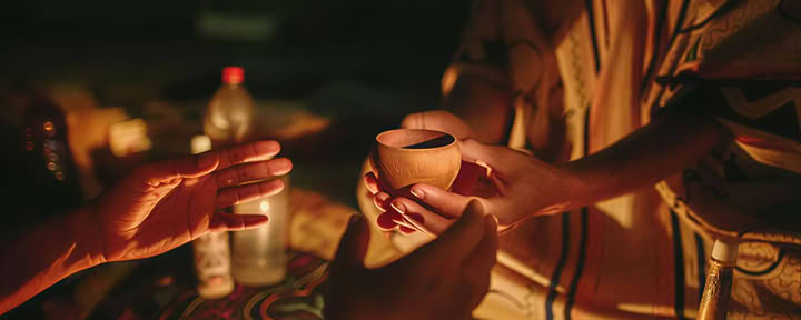 Privati ayahuasca ceremonija su valymu (visa diena) Ayahuasca ceremonija su valymu (privati, visa diena) 1 ayahuasca sesija