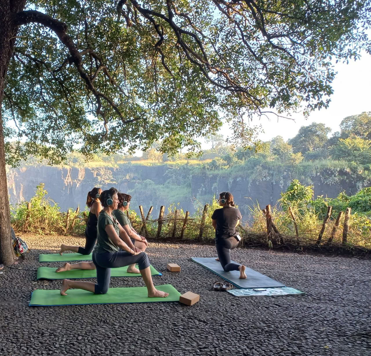 Joga prie The Falls