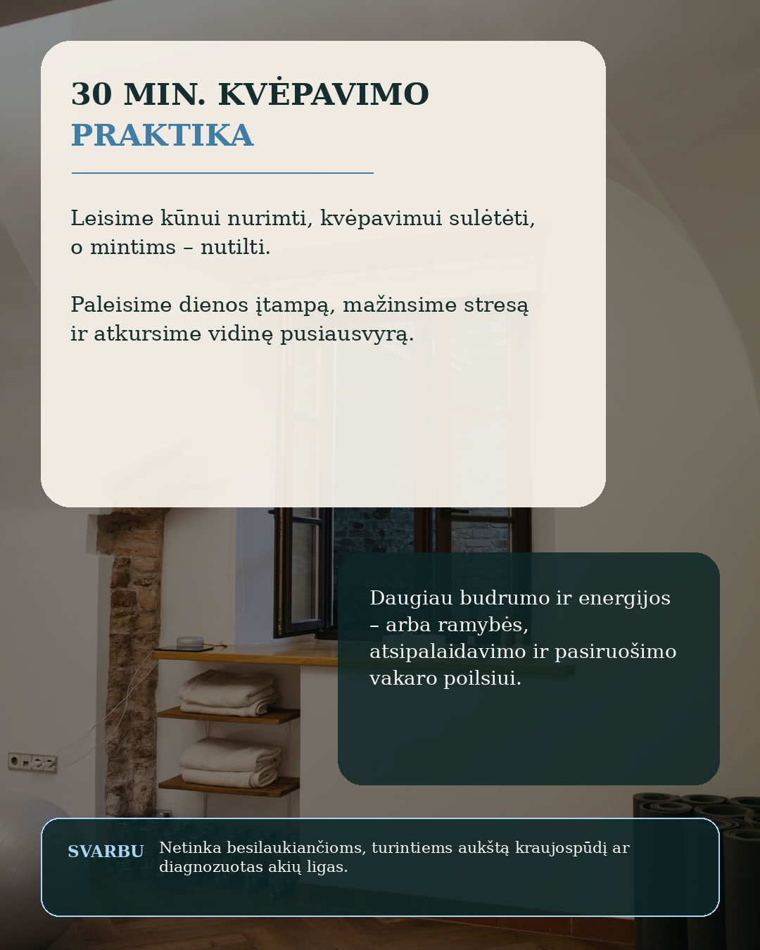 JUDESYS. KVĖPAVIMAS. BUVIMAS.