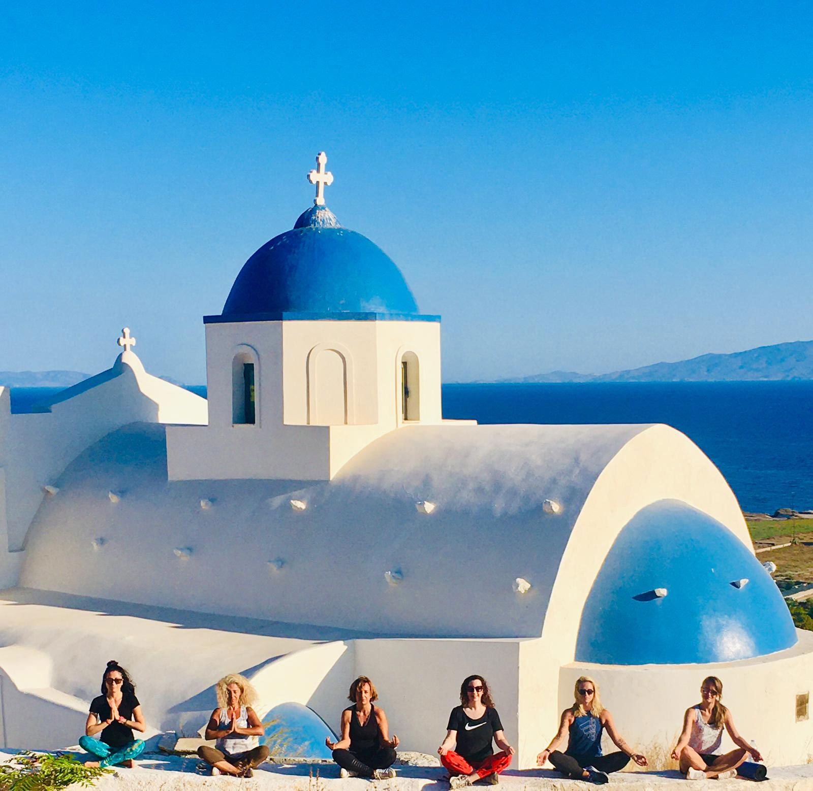 Joga atostogos Santorinyje