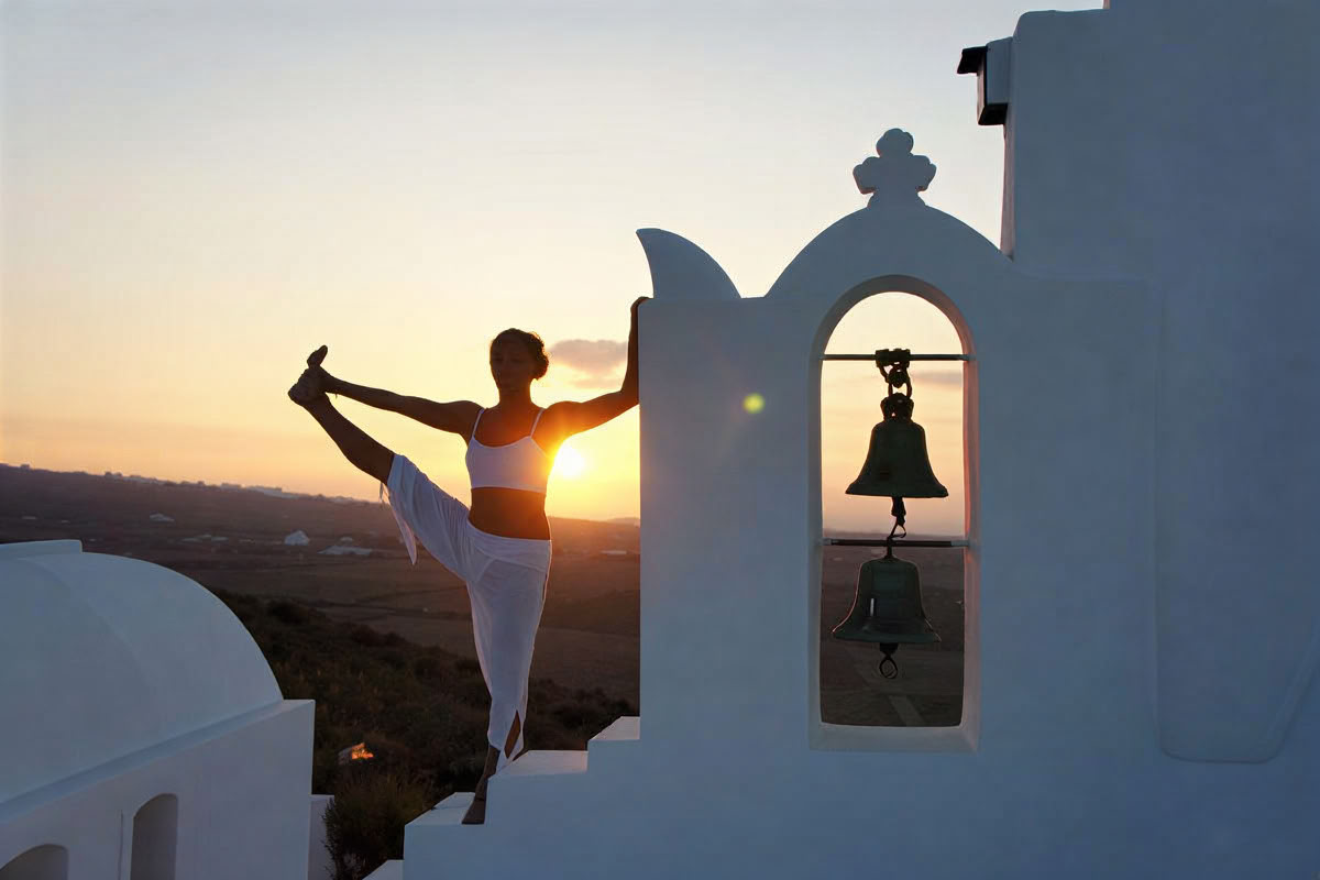 Joga atostogos Santorinyje