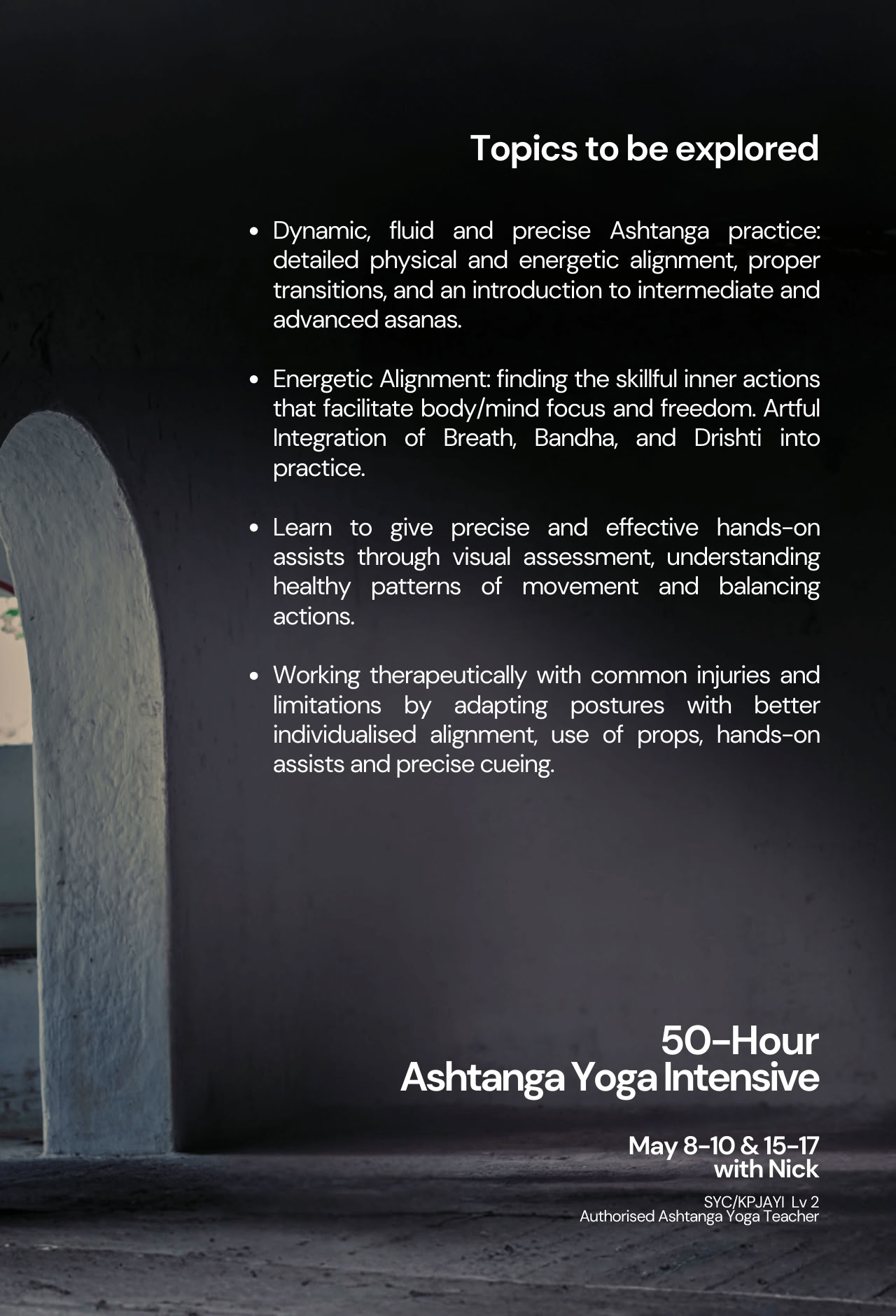 50 val. intensyvus ashtanga jogos seminaras