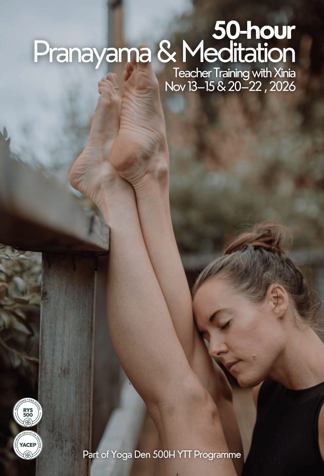 50 val. pranajamos ir meditacijos mokymai