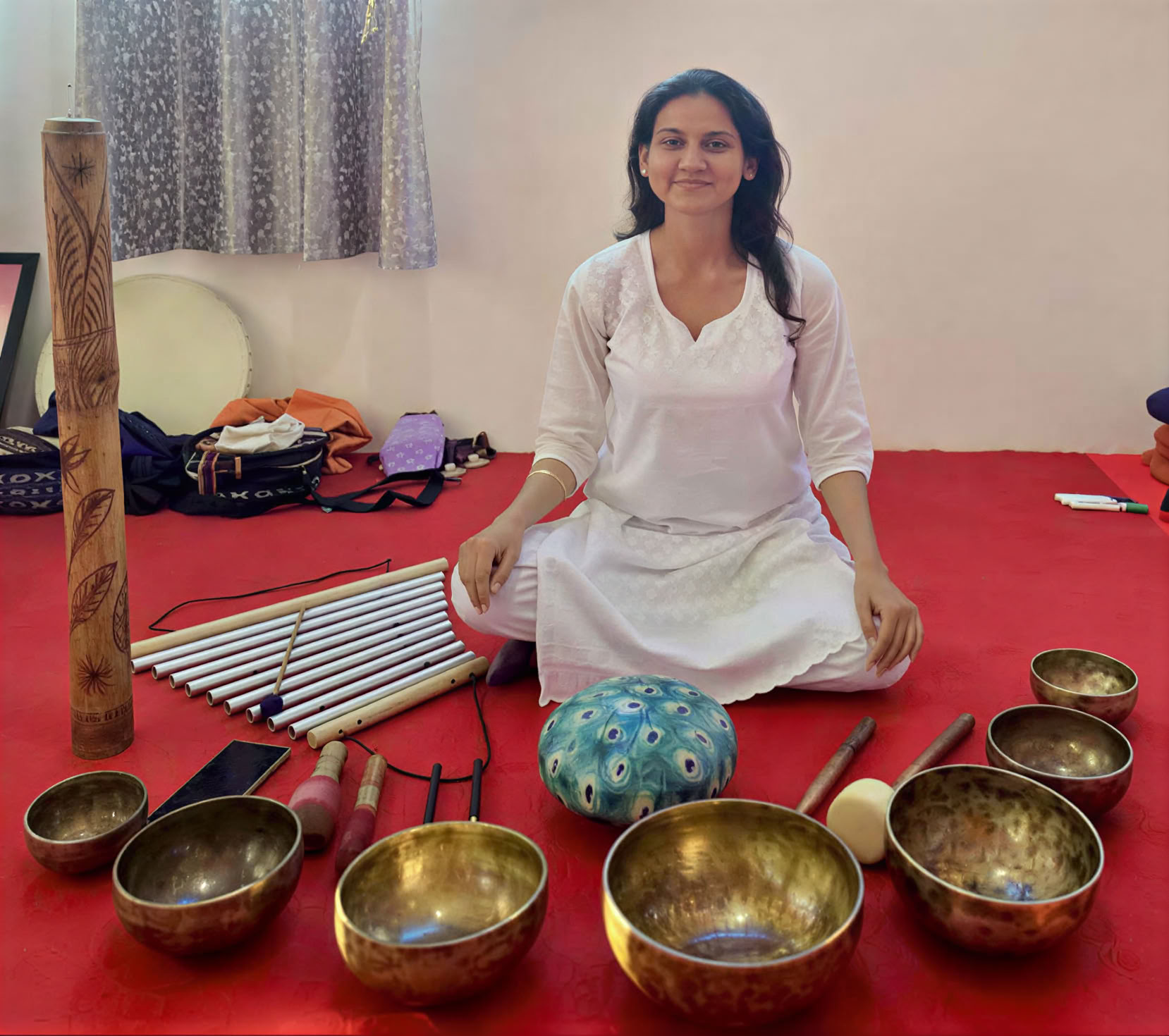 9 dienų 50 valandų garso terapijos mokytojų mokymai Rishikesh Indijoje