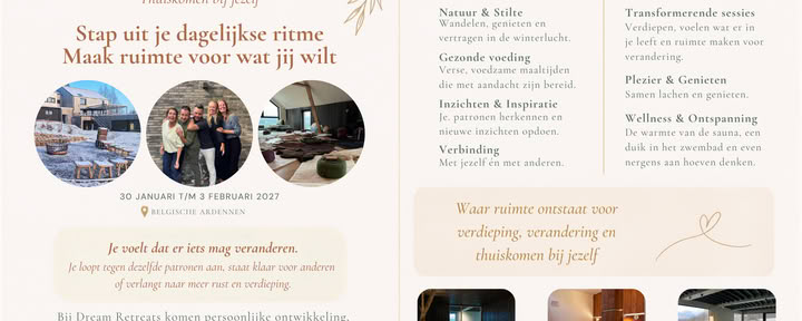 „Dream Retreats“ – žiemos leidimas