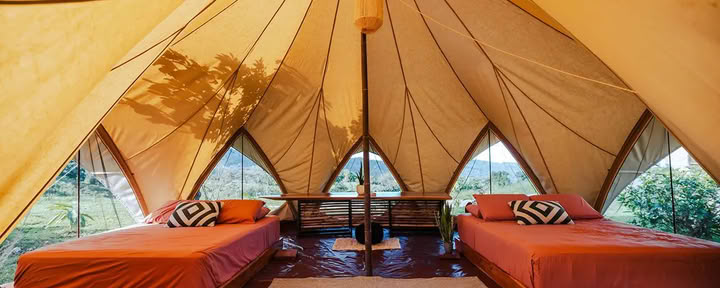 Privati vienvietė glamping palapinė