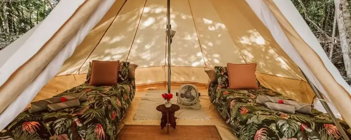 Glampingo palapinės