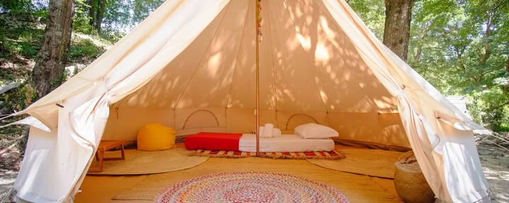 Vienvietė glamping palapinė